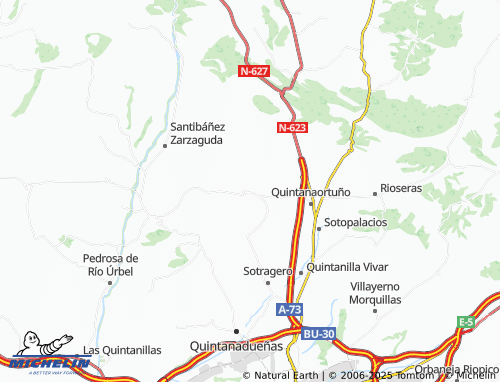 Mapa MICHELIN Celadilla-Sotobrín - ViaMichelin