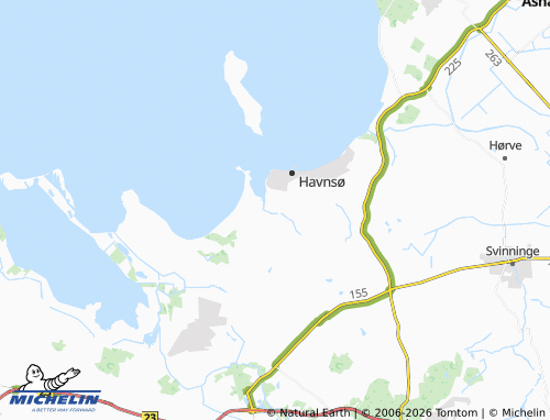 MICHELIN Føllenslev Græsmark map - ViaMichelin
