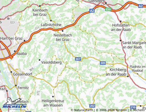 MICHELIN Krumegg map - ViaMichelin