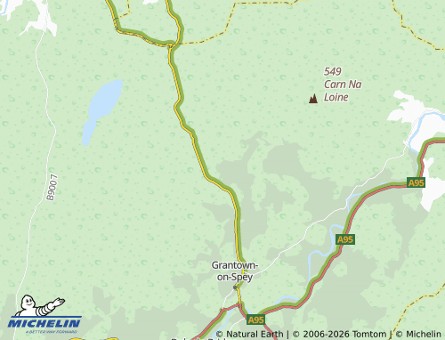 Carte MICHELIN Upper Derraid - ViaMichelin