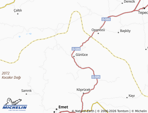 Mappa MICHELIN Günlüce - ViaMichelin