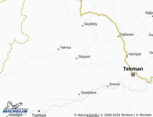 MICHELIN Düzyurt map - ViaMichelin