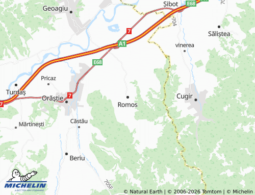 MICHELIN Romos map - ViaMichelin
