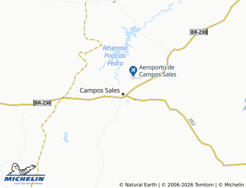 MICHELIN-Landkarte Campos Sales - ViaMichelin