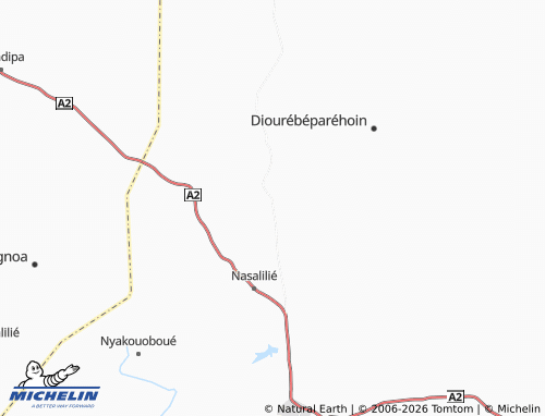 MICHELIN-Landkarte Logoboua - ViaMichelin