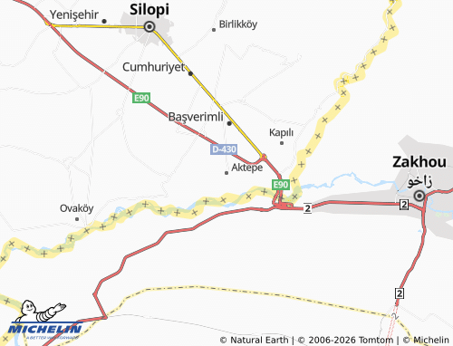 MICHELIN Aktepe map - ViaMichelin