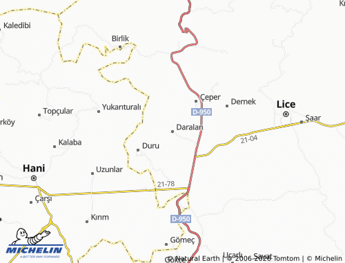 MICHELIN Daralan map - ViaMichelin