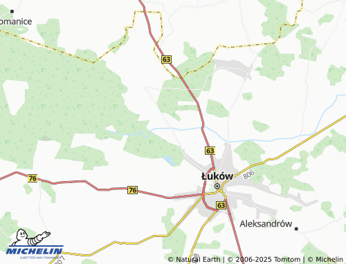 MICHELIN Ławki map - ViaMichelin
