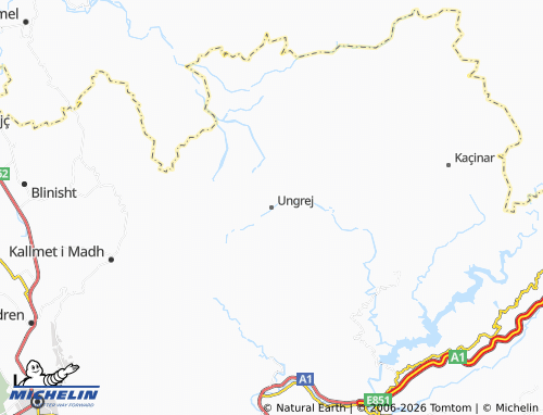MICHELIN Ungrej map - ViaMichelin