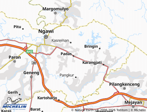Carte MICHELIN Padas - ViaMichelin