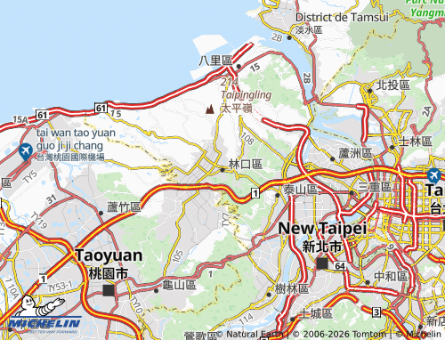 MICHELIN Linkou District map - ViaMichelin