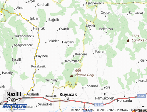 MICHELIN Kozdere map - ViaMichelin
