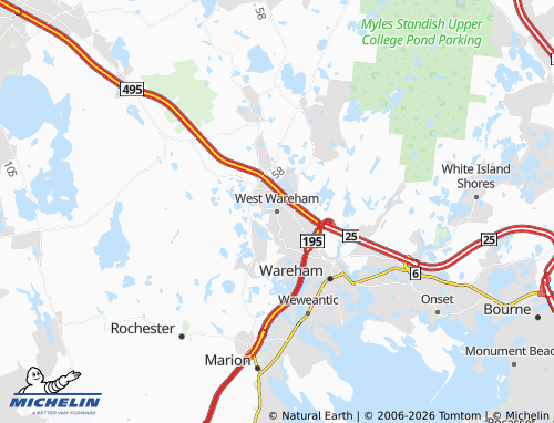 Carte MICHELIN West Wareham - ViaMichelin