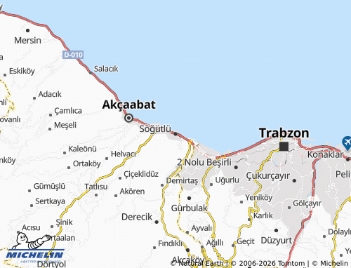 Mappa MICHELIN Söğütlü - ViaMichelin