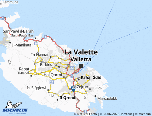 MICHELIN-Landkarte Sliema - ViaMichelin