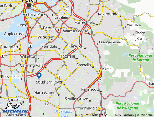 Mapa MICHELIN Thornlie - ViaMichelin