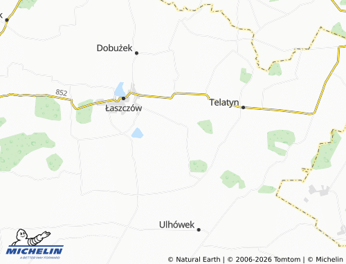 MICHELIN Steniatyn-Kolonia map - ViaMichelin
