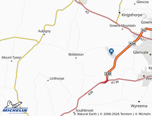 Mapa MICHELIN Biddeston - ViaMichelin