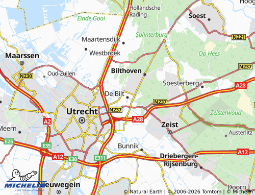 Carte MICHELIN De Bilt - ViaMichelin