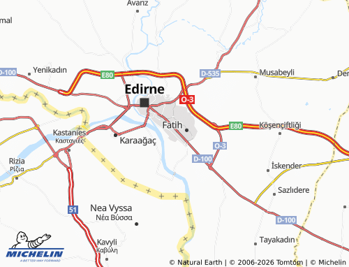 MICHELIN İstasyon map - ViaMichelin