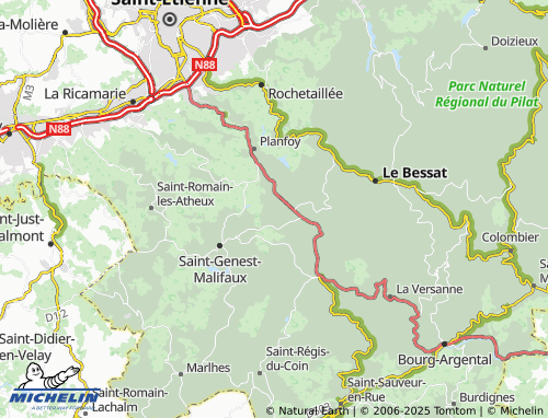 Carte MICHELIN La Combe - ViaMichelin