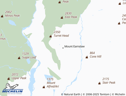 MICHELIN Mount Earnslaw map - ViaMichelin
