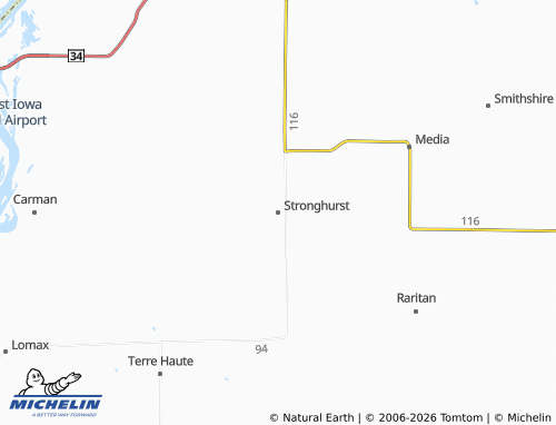 Carte MICHELIN Stronghurst - ViaMichelin