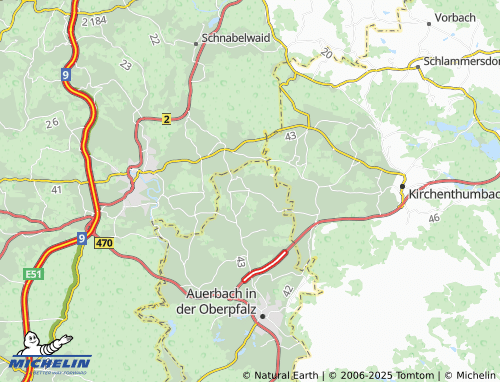 MICHELIN-Landkarte Ranzenthal - ViaMichelin