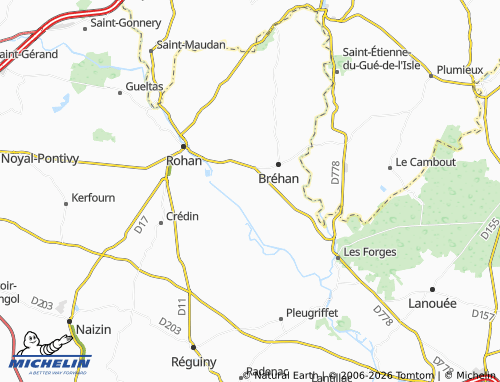 Carte MICHELIN Queuvré - ViaMichelin