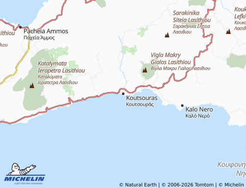 MICHELIN Koutsouras map - ViaMichelin