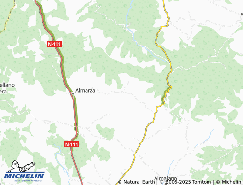 MICHELIN Arévalo de la Sierra map - ViaMichelin