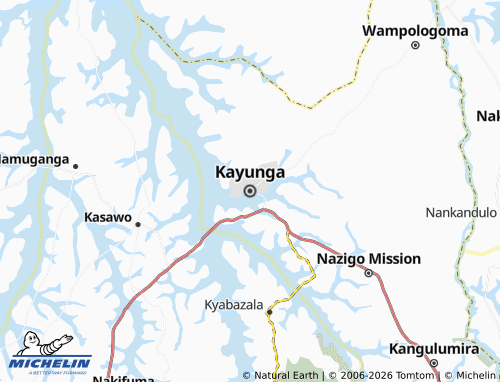 Carte MICHELIN Kayunga - ViaMichelin