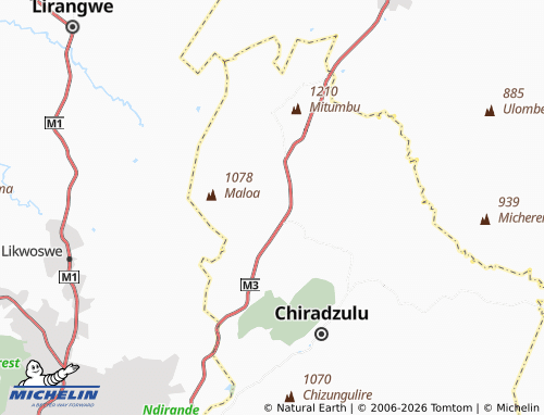 MICHELIN-Landkarte Kachingwe - ViaMichelin