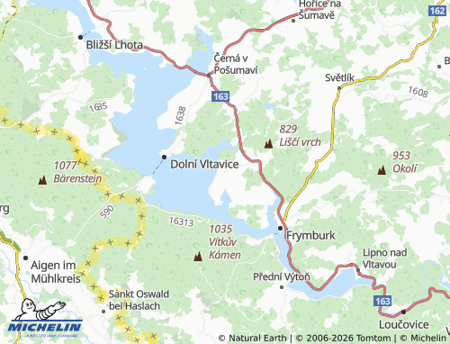 Kaart MICHELIN Kovářov - ViaMichelin