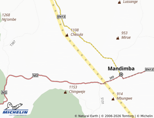 Mappa MICHELIN Chiumba - ViaMichelin