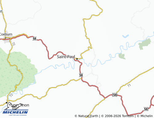 Mappa MICHELIN Saint-Paul - ViaMichelin
