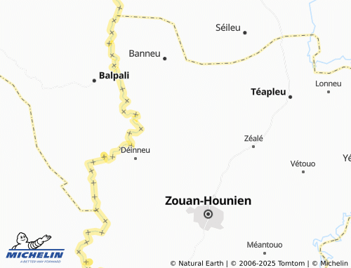 MICHELIN-Landkarte Kan-Houyé - ViaMichelin