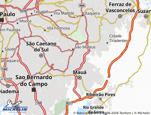 Mapa MICHELIN São Rafael - ViaMichelin