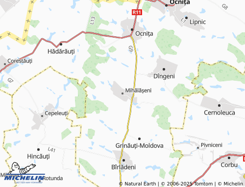 MICHELIN-Landkarte Mihălășeni - ViaMichelin
