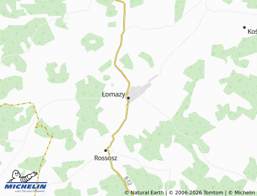 MICHELIN-Landkarte Łomazy - ViaMichelin