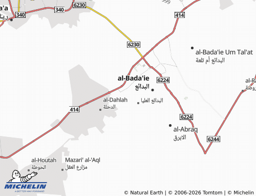 MICHELIN-Landkarte al-Qadisiyyah - ViaMichelin