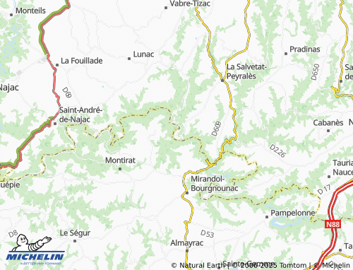 MICHELIN-Landkarte Bellecombe - ViaMichelin