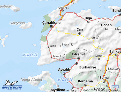 Mappa MICHELIN Bayramiç - ViaMichelin