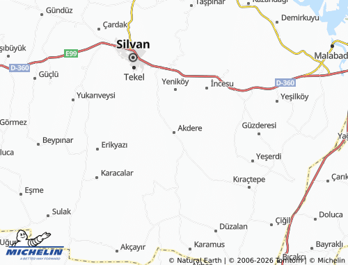 MICHELIN Akdere map - ViaMichelin