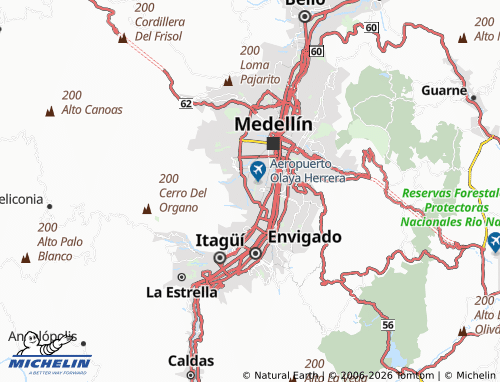MICHELIN-Landkarte Diego Echavarría - ViaMichelin