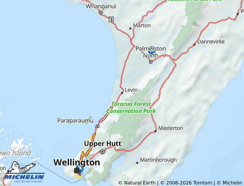 Mapa MICHELIN Horowhenua - ViaMichelin