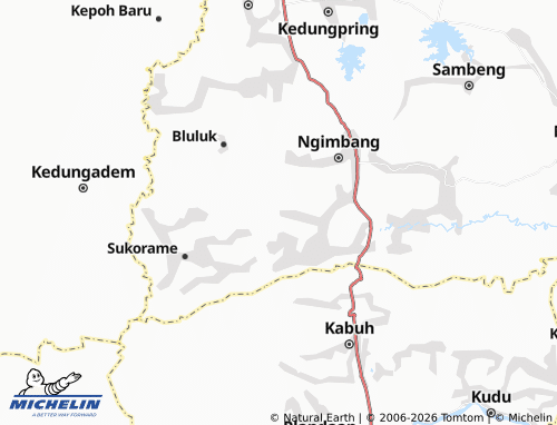MICHELIN Ngasemlemahbang map - ViaMichelin
