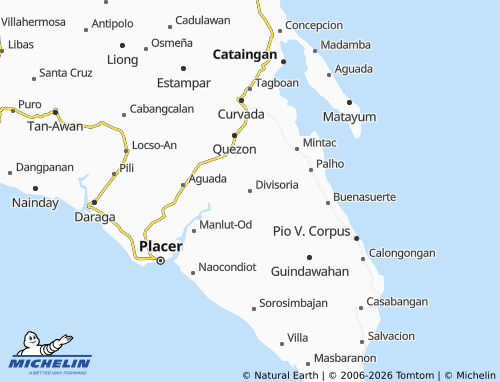 MICHELIN Divisoria map - ViaMichelin