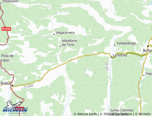 Mapa MICHELIN La Valcueva - ViaMichelin