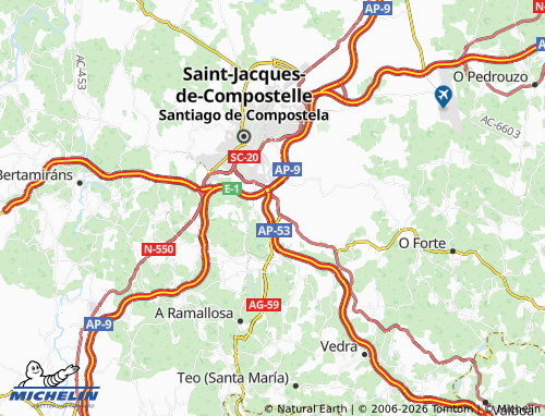 MICHELIN Bornais map - ViaMichelin